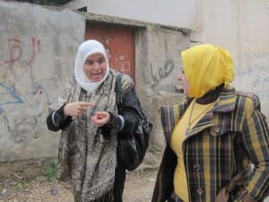 Hiyam and Saeeda in Zawiya, Salfit
